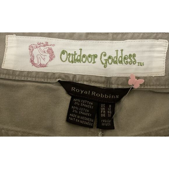 Royal Robbins Outdoor Goddess Cotton Blend Hiking Pants Women's Size 8 - Picture 2 of 8